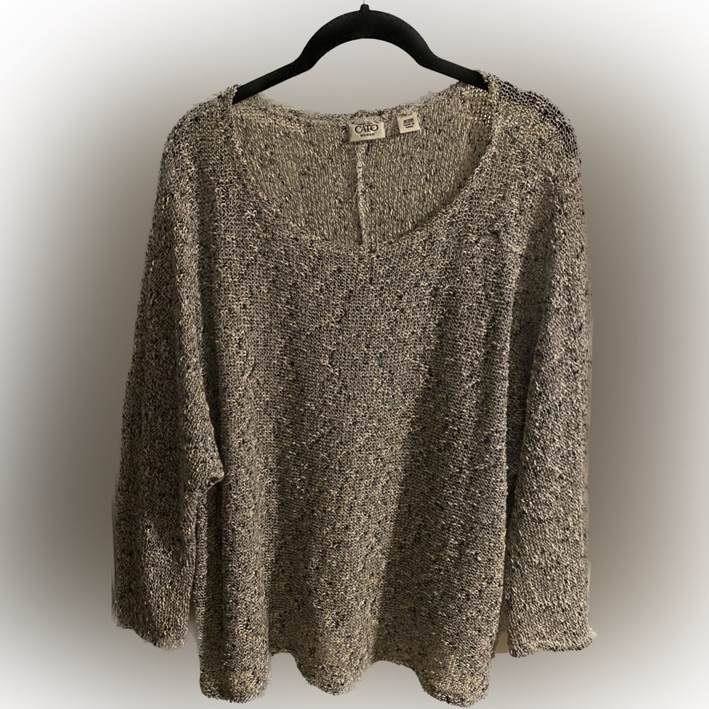 Beautiful woven long sleeve shirt sweater